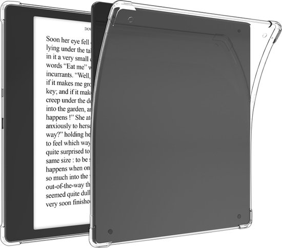 kwmobile ereader case geschikt voor Amazon Kindle Scribe (2022/2024) hoesje - E-reader cover - TPU e reader beschermhoes - In transparant van Merkloos