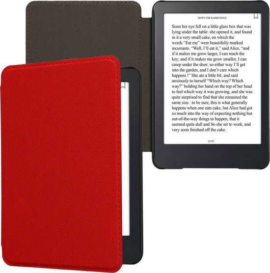 kwmobile Hoesje geschikt voor Amazon Kindle (2022/2024) - Nylon eReader case geschikt voor Amazon Kindle (2022/2024) van Merkloos