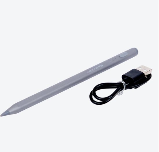 LAB31 Oplaadbare Styluspen - Graphit Kleur - Compatibel met Tablets en Smartphones van Merkloos