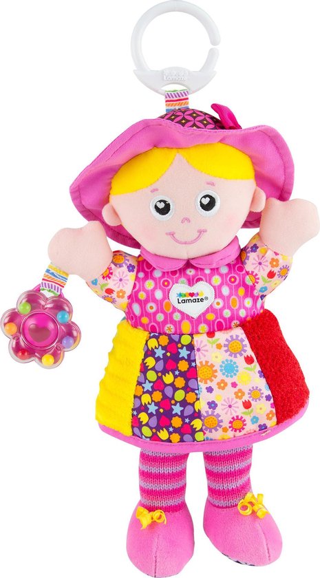 Lamaze Mijn Vriendin Emily - Grijp- en bijtspeelgoed - Knuffel - Spelen en ontdekken van Lamaze