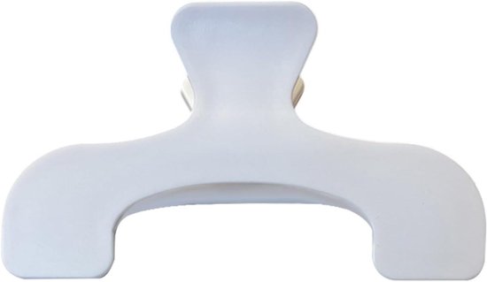 Leesclip - Boekstandaard Klem - Handsfree Lezen - Antislip Grip - 12 x 7 cm - Wit van Merkloos