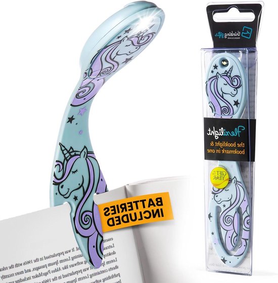 Leeslamp Bladwijzer - Boeklamp LED - Lezen in donker - Flexibel ontwerp - 8 lumen - Unicorn