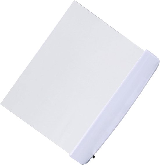 Leeslamp Boeken - Paneellamp Clip - Comfortabel Lezen - Warm Geel Licht - 2 x 15 x 2 cm - Wit