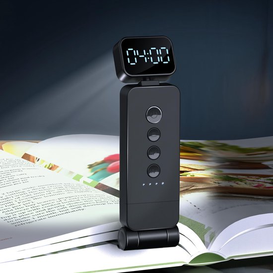 Leeslampje voor Boek - Leeslampje voor in bed - Klemlampen - 3-kleuren verlichtingsmodus boeklamp - Metalen klem-op bladwijzerlamp - voor nachtelijk lezen voor boekenliefhebbers, kinderen - LED-tijd - Oplaadbare draagbare - Dimbaar van Merkloos