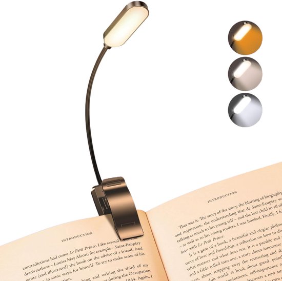 Leeslampje voor Boek - Neklamp - Boekenlamp van Vekkia