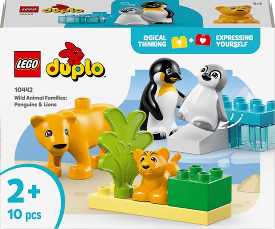 LEGO DUPLO Stad Families van wilde dieren: pinguïns en leeuwen - 10442 van LEGO