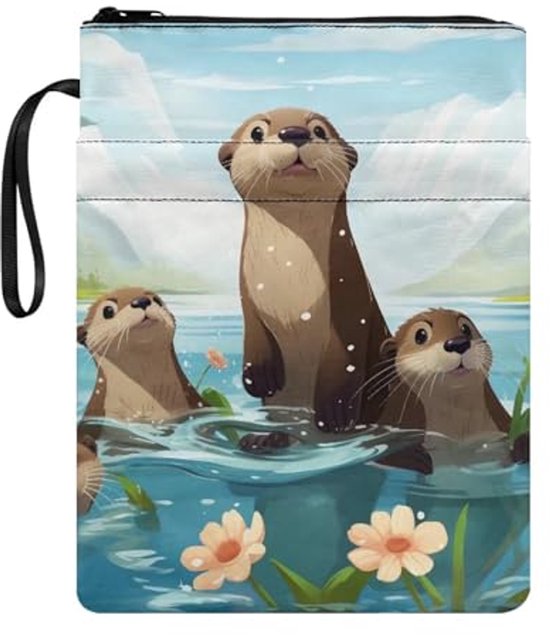 Leuke Otter Boeken Mouw met Rits - Boekhoes voor Paperback en Hardcover - Bescherm je Boeken van KESOBUY