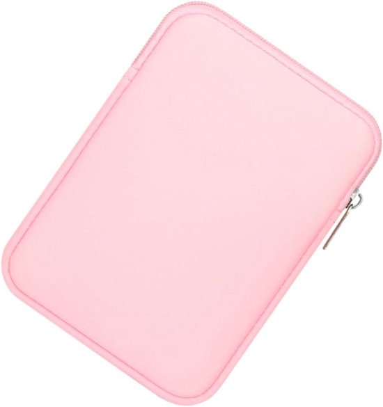 Lezerstas Beschermhoes - E-reader Tas - Reizen en Opbergen - Stevige Ritssluiting - 17x12.5x2cm - Roze