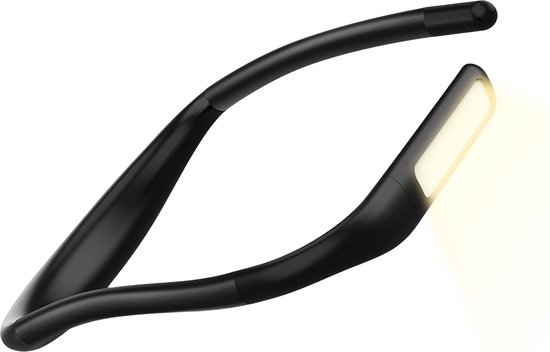 LotaHome - Neklamp - Nekleeslamp - Oplaadbaar - Flexibel Neklampje - Leeslamp voor Boek - Neklamp voor Haakwerk - LED Bedlamp - Dimbaar - 3 Lichtstanden - 270° - Zwart van LotaHome