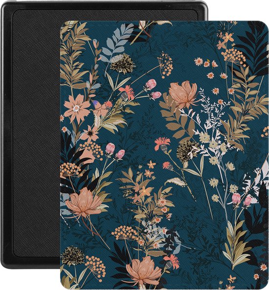 Lunso - Geschikt voor Kobo Aura edition 1 (6 inch) - Vegan saffiano leren sleepcover hoes - Urban Park van Lunso