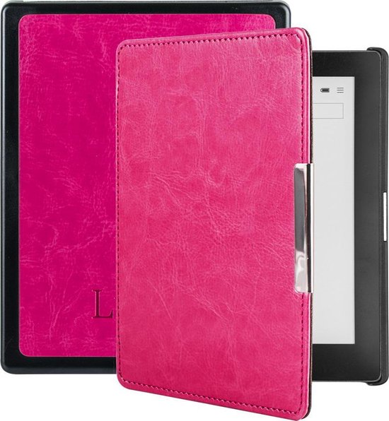 Lunso Geschikt voor Kobo Aura Edition 1 hoes (6 inch) - sleepcover - Roze van Lunso