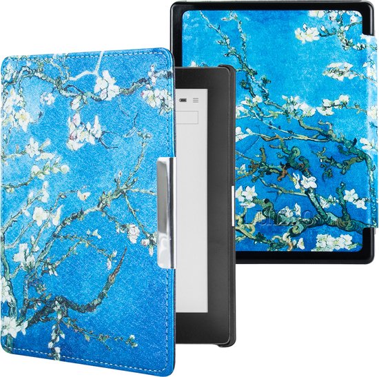 Lunso Geschikt voor Kobo Aura Edition 1 hoes (6 inch) - sleepcover - Van Gogh Amandelbloesem van Lunso