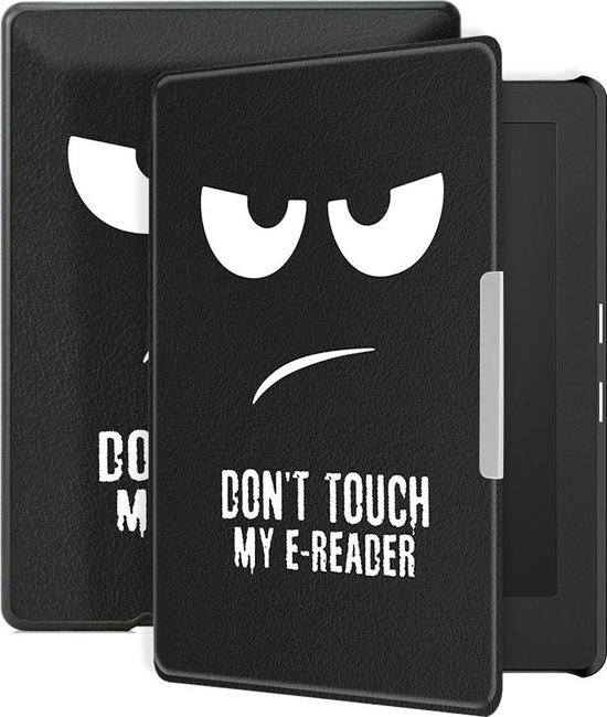 Lunso - Geschikt voor Kobo Aura H20 Edition 1 hoes (6.8 inch) - sleep cover - Don't Touch van Lunso
