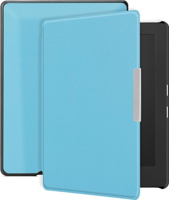 Lunso - Geschikt voor Kobo Aura H20 Edition 1 hoes (6.8 inch) - sleep cover - Lichtblauw - (niet voor de Kobo Aura edition 1)