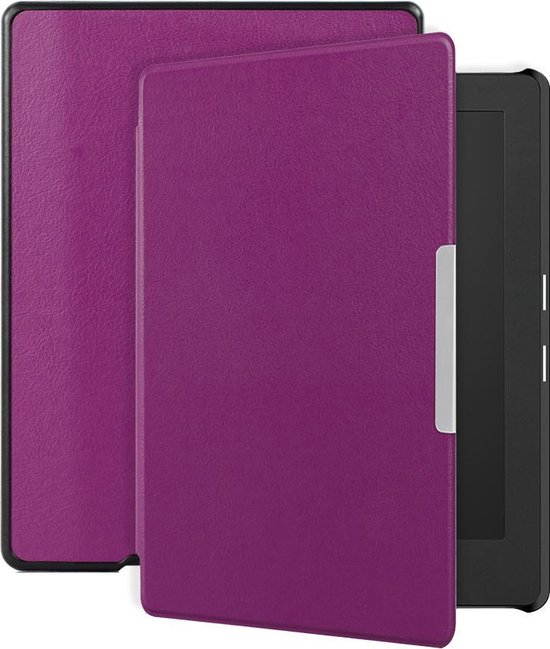 Lunso - Geschikt voor Kobo Aura H20 Edition 1 hoes (6.8 inch) - sleep cover - Paars - (niet voor de Kobo Aura edition 1)