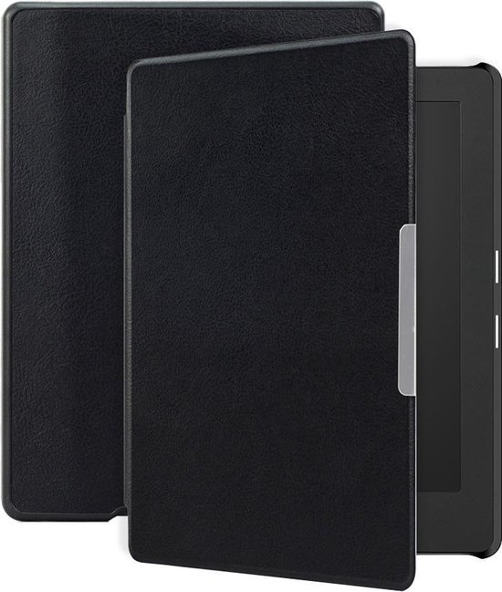 Lunso - Geschikt voor Kobo Aura H20 Edition 1 hoes (6.8 inch) - sleep cover - Zwart - (niet voor de Kobo Aura edition 1)
