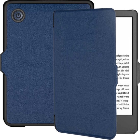 Lunso - Geschikt voor Kobo Clara 2E hoes (6 inch) - sleep cover - Blauw van Lunso