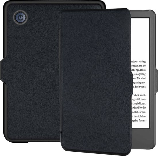 Lunso - Geschikt voor Kobo Clara 2E hoes (6 inch) - sleep cover - Zwart van Lunso