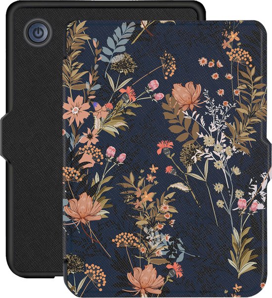 Lunso - Geschikt voor Kobo Clara 2E hoes (6 inch) - Vegan Saffiano Leren sleep cover - Urban Park van Lunso