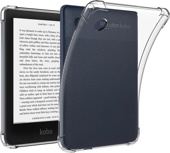 Lunso Geschikt voor Kobo Clara HD hoes (6 inch) - TPU Backcover - Transparant van Lunso