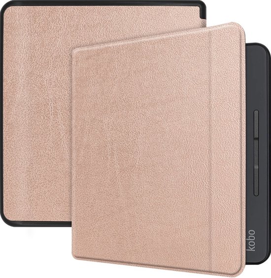 Lunso Geschikt voor Kobo Forma hoes (8 inch) - sleepcover - Rose Goud van Lunso
