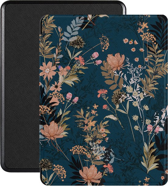 Lunso - Geschikt voor Kobo Glo / Glo HD / Touch 2.0 (6 inch) - Vegan saffiano leren sleepcover hoes - Urban Park van Lunso