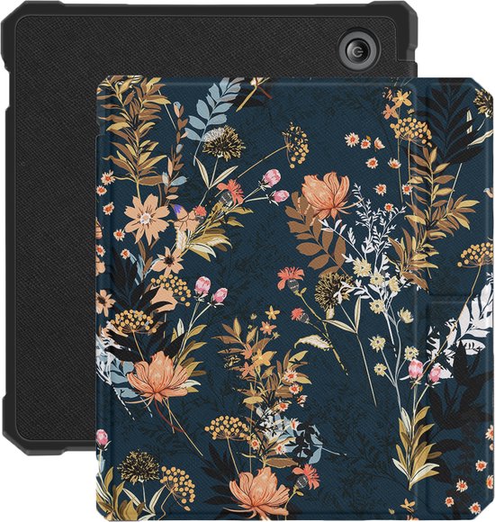 Lunso - Geschikt voor Kobo Libra 2 (7 inch) - Vegan saffiano leren sleepcover hoes - Urban Park van Merkloos