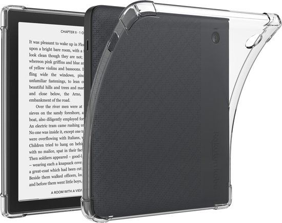 Lunso Geschikt voor Kobo Libra 2 hoes (7 inch) - TPU Backcover - Transparant van Lunso