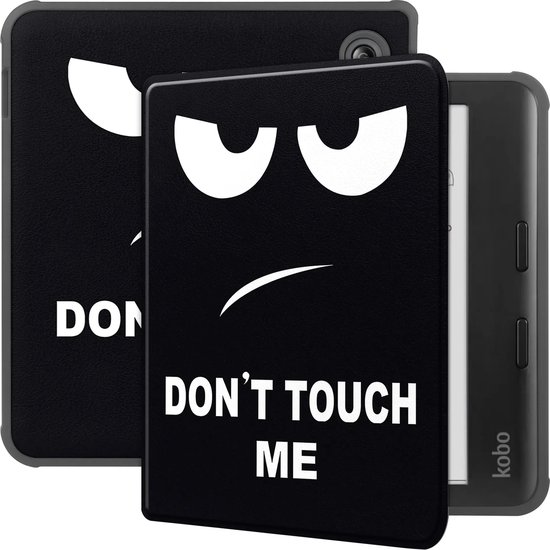 Lunso Geschikt voor Kobo Libra Colour hoes (7 inch) - sleepcover - Don't Touch van Lunso