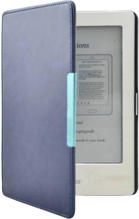 Lunso - Geschikt voor Kobo Touch 1 (6 inch) - flip hoesje - Blauw van Lunso