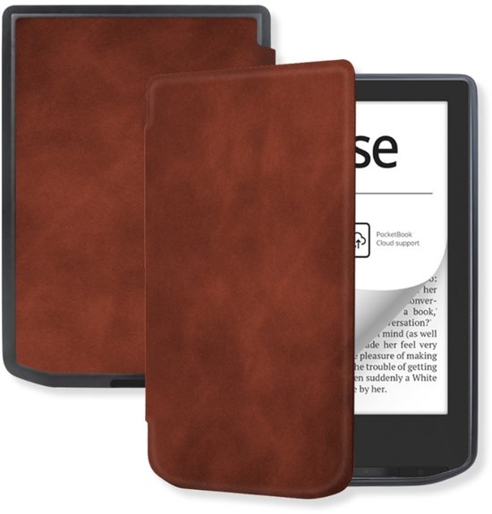 Lunso PocketBook Verse / Verse Pro / Verse Color Slim hard case hoes (6 inch) - sleepcover - Bruin van Lunso
