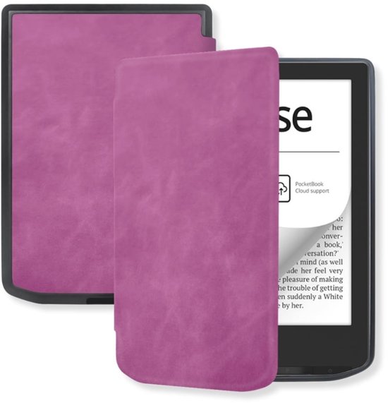 Lunso PocketBook Verse / Verse Pro / Verse Color Slim hard case hoes (6 inch) - sleepcover - Paars van Lunso
