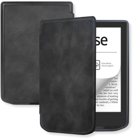 Lunso PocketBook Verse / Verse Pro / Verse Color Slim hard case hoes (6 inch) - sleepcover - Zwart van Merkloos