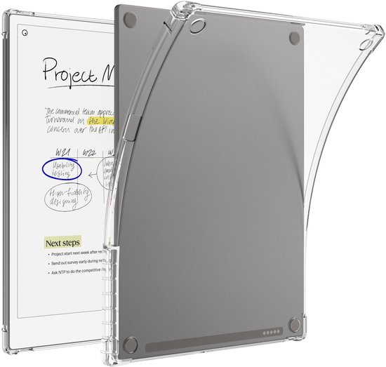 Lunso ReMarkable Paper Pro hoes (11.8 inch) - TPU Backcover - Transparant