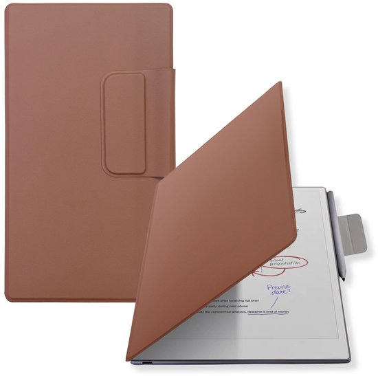 Lunso ReMarkable Paper Pro Move Slim magnetisch sleepcover PU leer hoes - Bruin