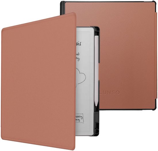 Lunso ReMarkable Paper Pure book folio cover PU leer hoes - Bruin