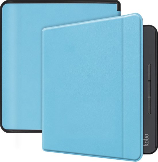 Lunso - sleepcover flip hoes - Geschikt voor Kobo Forma (8 inch) - Lichtblauw van Lunso