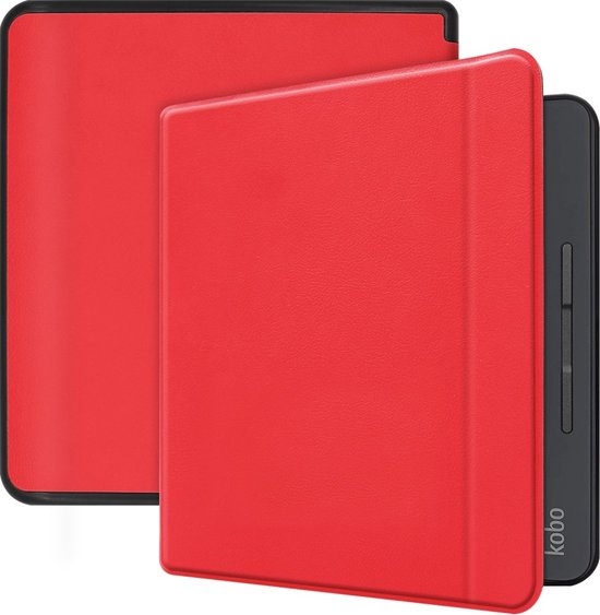Lunso - sleepcover flip hoes - Geschikt voor Kobo Forma (8 inch) - Rood van Lunso