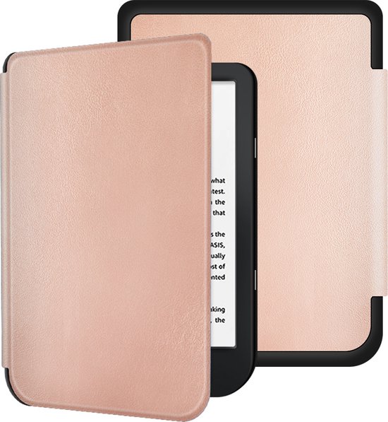 Lunso - sleepcover flip hoes - Geschikt voor Kobo Nia (6 inch) - Rose Goud van Lunso