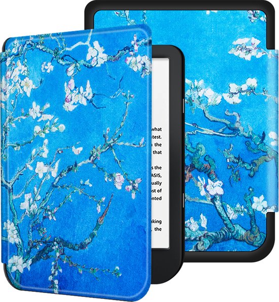 Lunso - sleepcover flip hoes - Geschikt voor Kobo Nia (6 inch) - Van Gogh Amandelboom van Merkloos