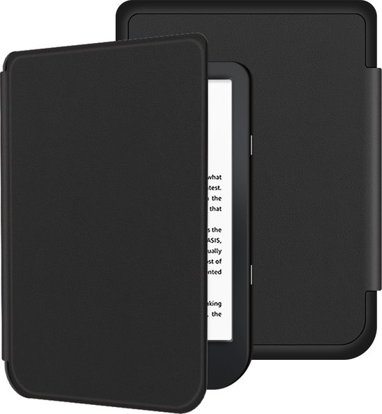 Lunso - sleepcover flip hoes - Geschikt voor Kobo Nia (6 inch) - Zwart van Lunso