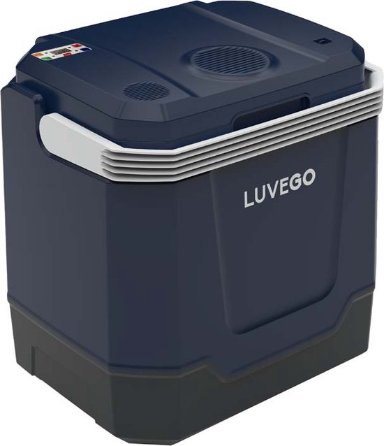 Luvego Koelbox Thermo Elektrische 32L - Eco Stand - 12v 230 volt - Coolbox - Koelbox Elektrisch met Ingebouwde Bluetooth Speaker van Luvego