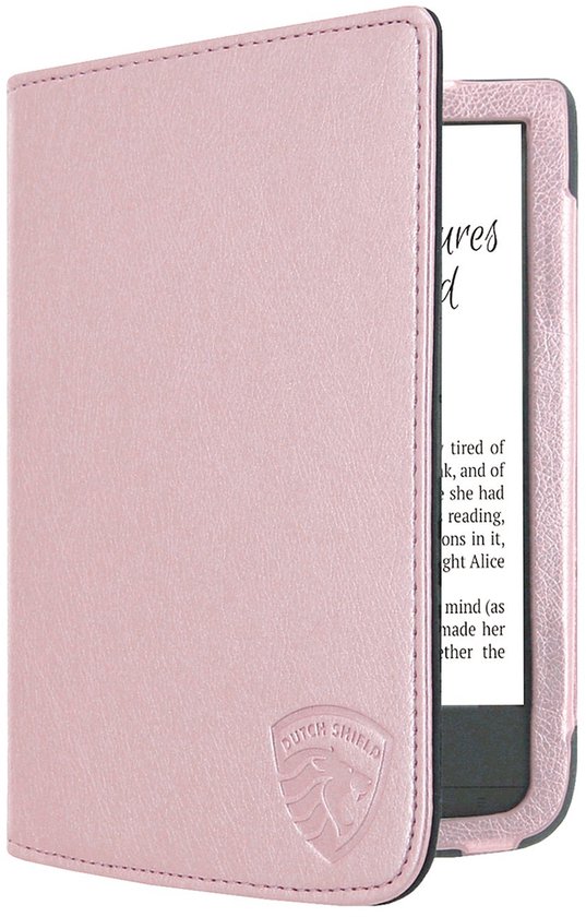 Luxe Hoesje Geschikt voor Pocketbook Basic Lux 4 Hoes Cover Roze Goud