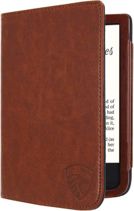 Luxe Hoesje Geschikt voor Pocketbook Color Hoes Cover Cognac Bruin van Luxe