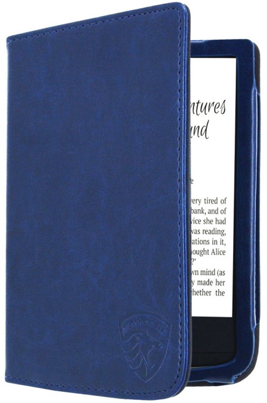 Luxe Hoesje Geschikt voor Pocketbook Color Hoes Cover Marine Blauw van Luxe Hoesje