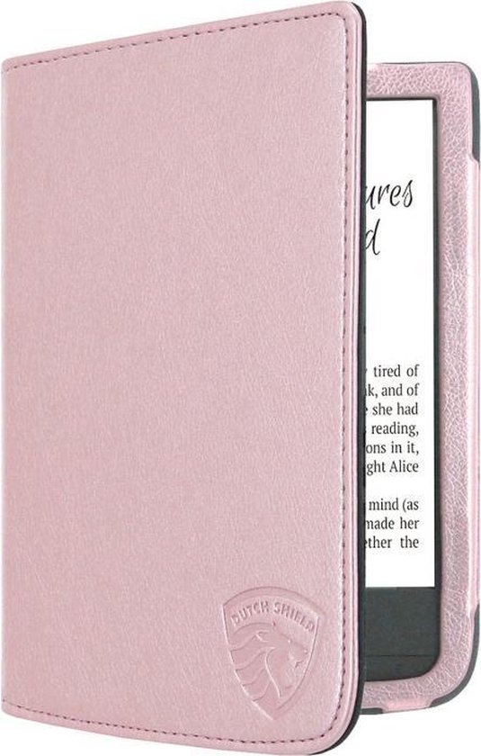 Luxe Hoesje Geschikt voor Pocketbook Color Hoes Cover Roze Goud van Luxe