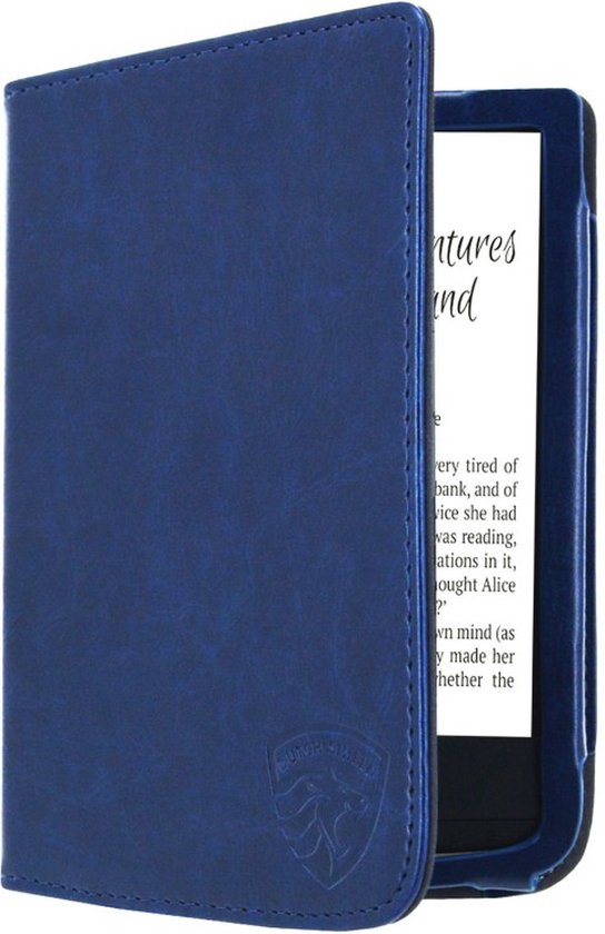 Luxe Hoesje Geschikt voor Pocketbook Touch Lux 4 Hoes Cover Marine Blauw van Dux Ducis
