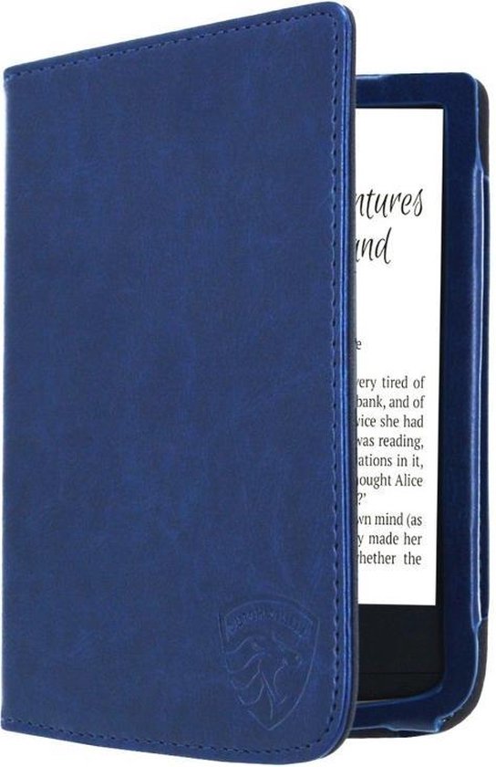 Luxe Hoesje Geschikt voor Pocketbook Touch Lux 5 Hoes Cover Marine Blauw van Luxe