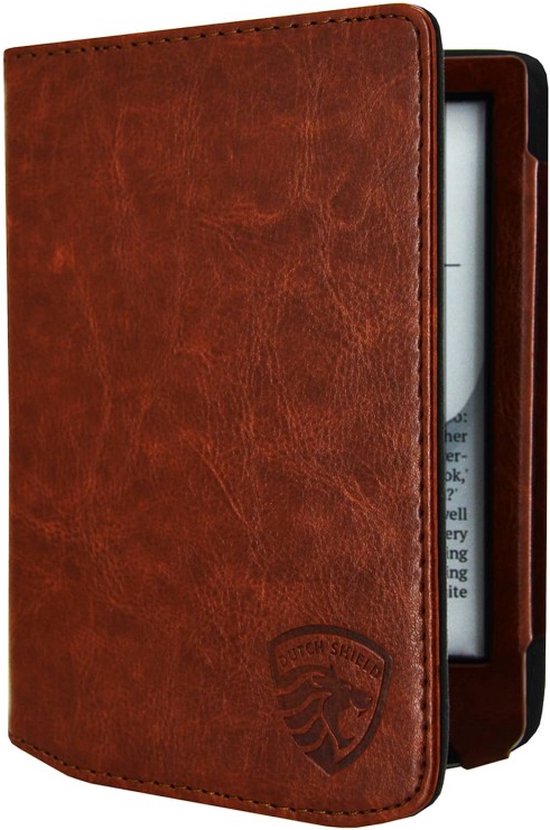 Luxe Hoesje Geschikt voor Pocketbook Verse Hoes Cover Cognac Bruin van Luxe