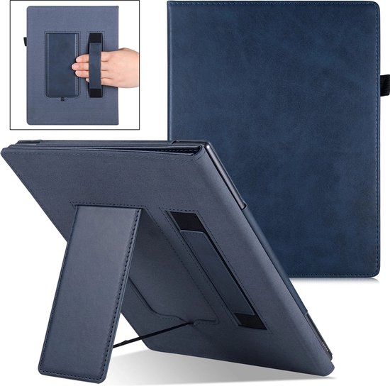 Luxe Staande Remarkable 2 hoes - Folio - Cover - Blauw PU leer van Merkloos